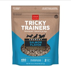 Cloud Star Crunchy Tricky Trainers Salmon Flavor Dog Treats, 8-oz bag