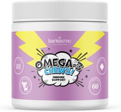 Bark Bistro Company Omega-3 Chews! Soft Chew Immune Supplement for Dogs, 60 count