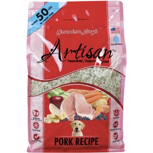 Grandma Lucy's Artisan Pork Grain-Free Freeze-Dried Dog Food, 10-lb bag