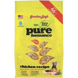 Grandma Lucy's Pureformance Chicken Grain-Free Freeze-Dried Dog Food, 10-lb bag
