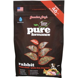 Grandma Lucy's Pureformance Rabbit Grain-Free Freeze-Dried Dog Food, 10-lb bag