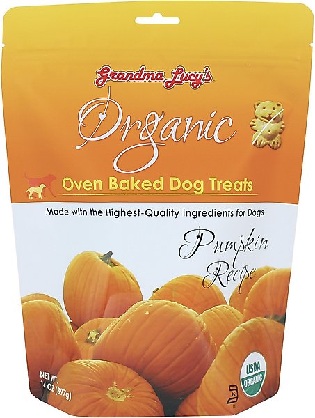 Grandma Lucy's Organic Pumpkin Oven Baked Dog Treats, 14-oz bag slide 1 of 7