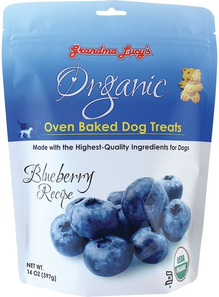Grandma Lucy's Organic Blueberry Oven Baked Dog Treats, 14-oz bag slide 1 of 7