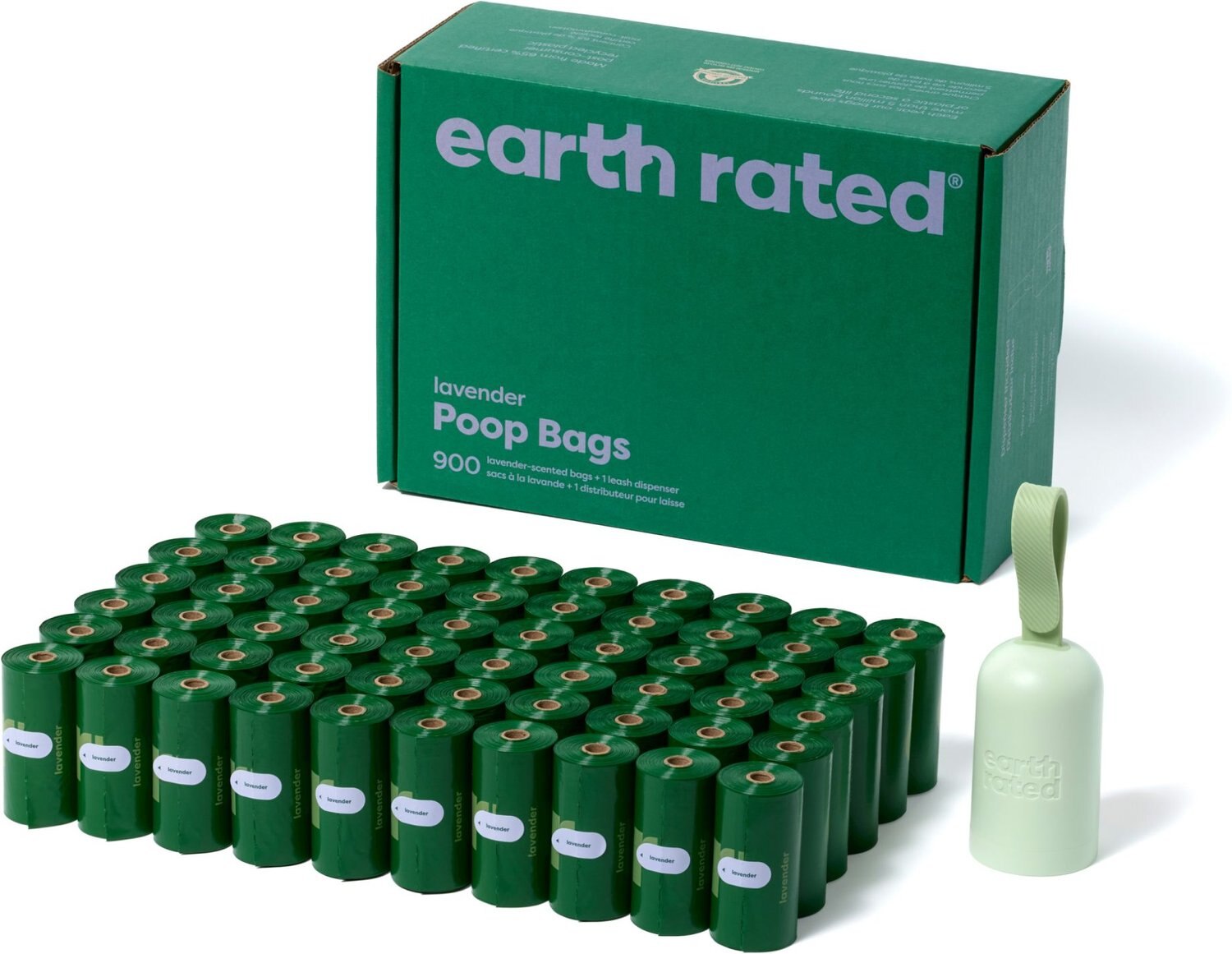 Earth Rated Dog Leash Waste Dispenser with 15 Unscented Bags | Canadian Tire