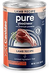 CANIDAE PURE All Stages Grain-Free Limited Ingredient Lamb Recipe Canned Dog Food, 13-oz