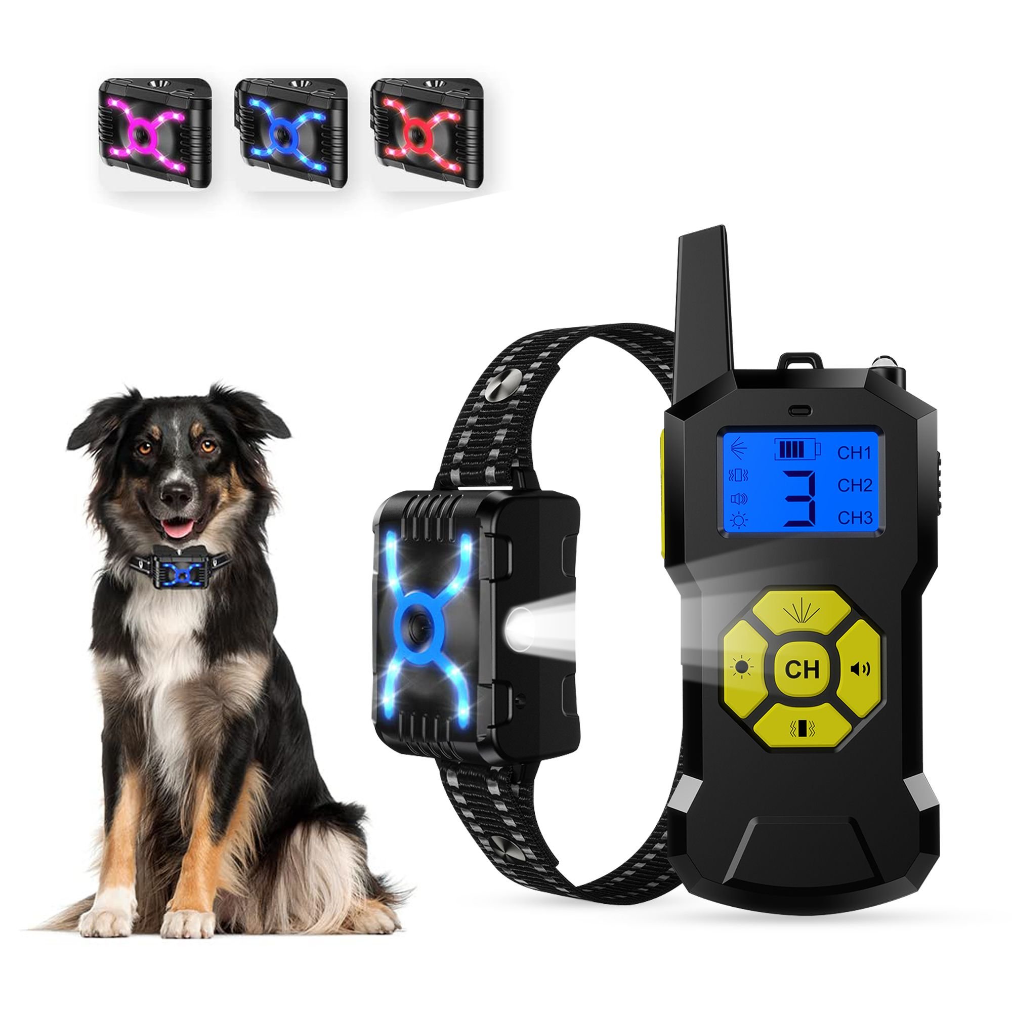 PETDIARY T500 Deterrent Spray Rechargable Remote Dog Training Collar