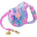 Lilly Pulitzer Splendor In The Sand Retractable Dog Leash, Light Blue, 16-ft