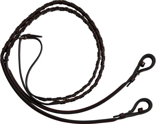 Huntley Equestrian Sedgwick Fancy Stitched Square Raised Laced Horse Reins