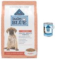 Blue Buffalo Baby BLUE Healthy Growth Formula Natural Large Breed Puppy Dry Dog Food, Chicken and Brown Rice Recipe 24-lb + Wet Food, Chicken and Vegetable Recipe