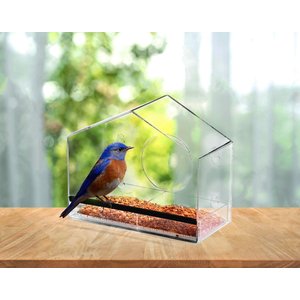 Ashman Home Shaped Window Bird Feeder