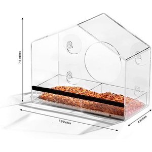 Ashman Home Shaped Window Bird Feeder
