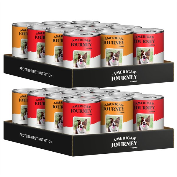 American Journey Protein & Grains Formula Poultry & Beef Variety Pack Canned Dog Food, 12.5-oz, case of 24 slide 1 of 10