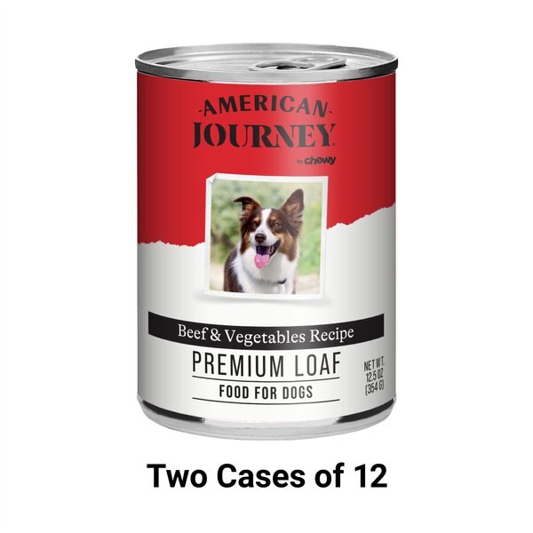 American Journey Active Life Formula Beef & Garden Vegetables Recipe Canned Dog Food, 12.5-oz, case of 24 slide 1 of 9