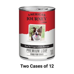 American Journey Active Life Formula Beef & Garden Vegetables Recipe Canned Dog Food, 12.5-oz, case of 24