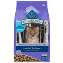 Blue Buffalo Wilderness High Protein Natural Grain-Free Chicken Kitten Dry Cat Food, 5-lb bag