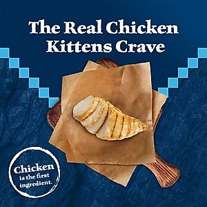 Blue Buffalo Wilderness High Protein Natural Grain-Free Chicken Kitten Dry Cat Food, 5-lb bag