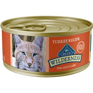 Blue Buffalo Wilderness Turkey Grain-Free Canned Cat Food, 5.5-oz, case of 24