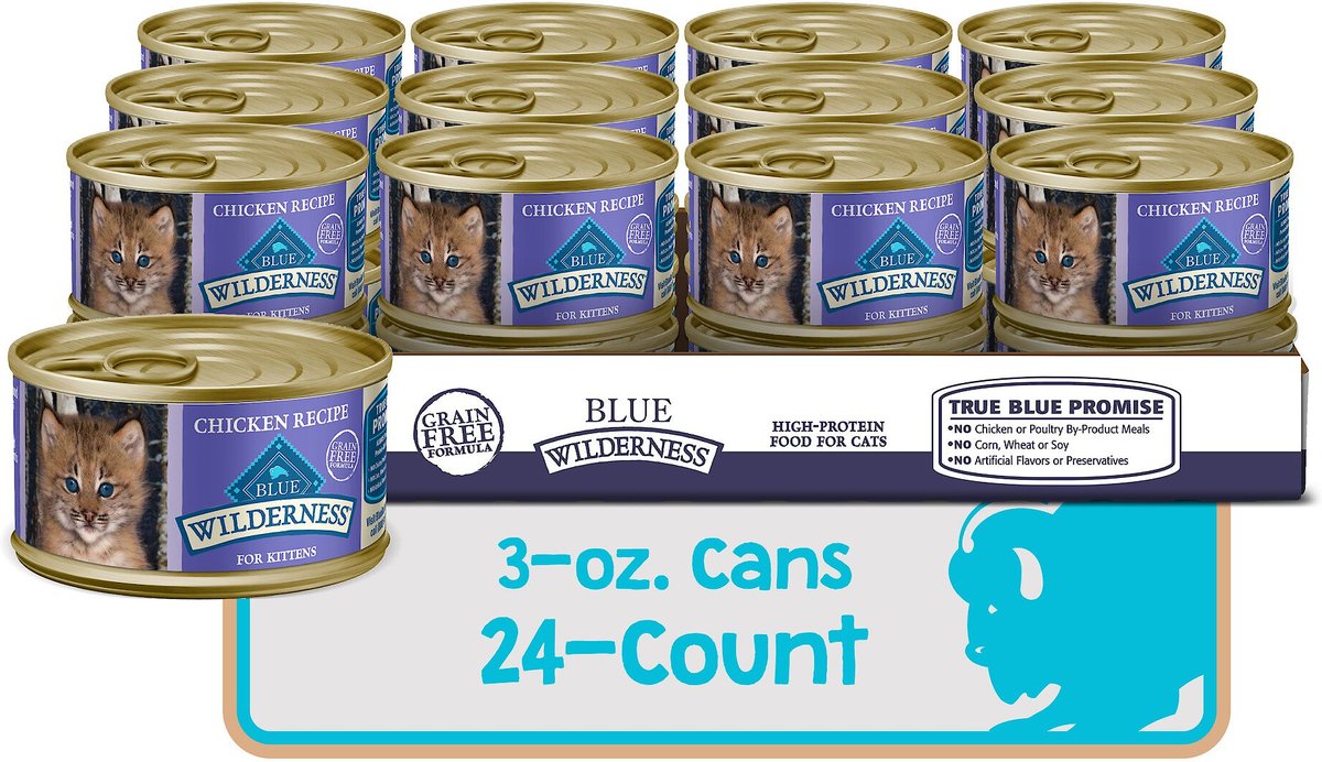 Out of Stock - BLUE BUFFALO Wilderness Kitten Chicken Grain-Free Canned