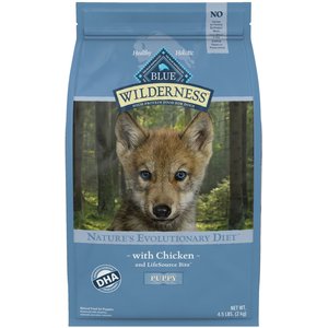 Blue Buffalo Wilderness Puppy Chicken Recipe Grain-Free Dry Dog Food, 4.5-lb bag