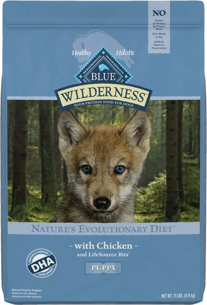 Blue Buffalo Wilderness Puppy Chicken Recipe Grain-Free Dry Dog Food, 11-lb bag slide 1 of 10