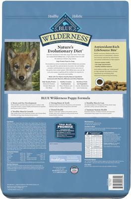 Show full view: Blue Buffalo Wilderness Puppy Chicken Recipe Grain-Free Dry Dog Food, 11-lb bag slide 4 of 11