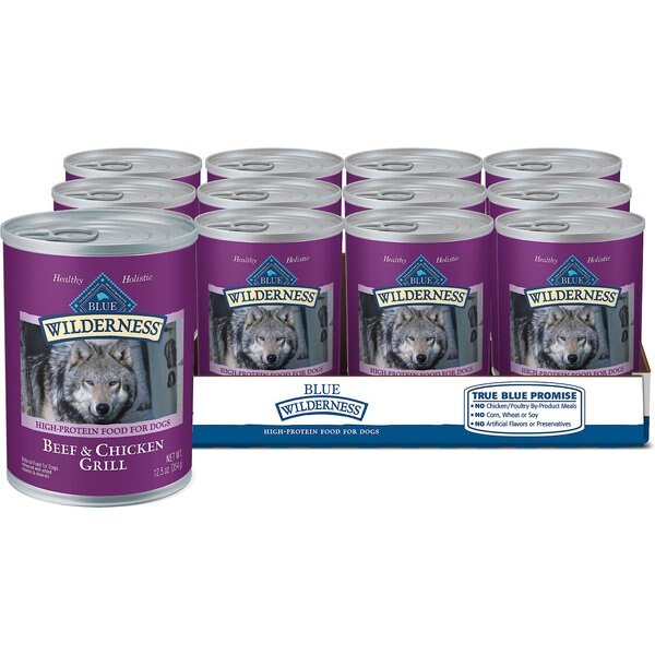 Blue Buffalo Wilderness Wild Rolls Beef Recipe Grain-Free Dog Food Roll