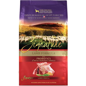 Zignature Lamb Limited Ingredient Formula Grain-Free Dry Dog Food, 4-lb bag
