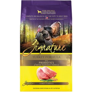 Zignature Turkey Limited Ingredient Formula Grain-Free Dry Dog Food, 4-lb bag