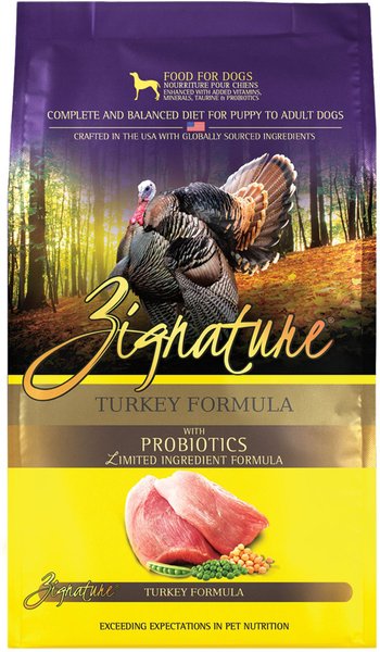 Zignature Turkey Limited Ingredient Formula With Probiotics Dry Dog Food, 25-lb bag slide 1 of 12
