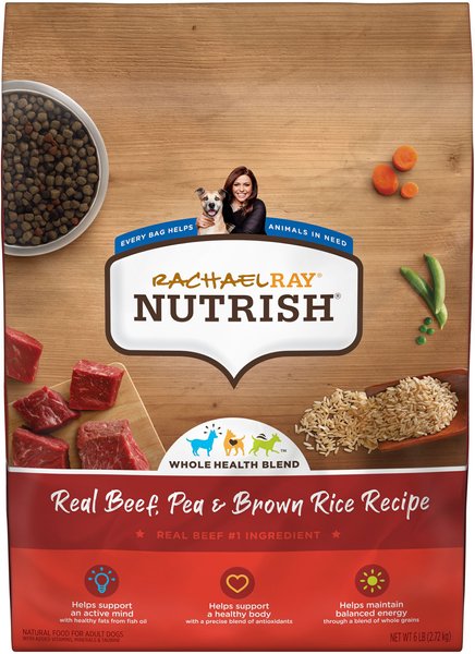 Rachael Ray Nutrish Real Beef, Pea, & Brown Rice Recipe Dry Dog Food, 6-lb bag slide 1 of 10