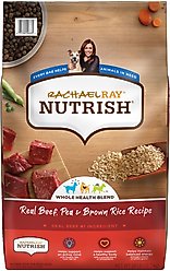 Rachael Ray Nutrish Real Beef, Pea, & Brown Rice Recipe Dry Dog Food, 28-lb bag