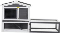 Coziwow by Jaxpety Outdoor Wooden Rabbit Hutch with Weather Resistant Roof slide 2 of 9