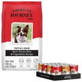 American Journey Poultry & Beef Variety Pack Canned Dog Food +Protein & Grains Beef, Brown Rice & Vegetables Recipe Dry Food