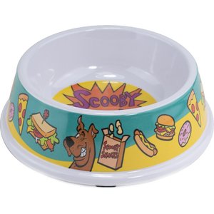 Buckle-Down Scooby Doo Scooby Snacks & Pose Dog Bowls, Blue, 16-oz