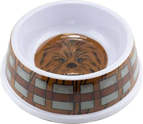 Buckle-Down Star Wars Chewbacca Face & Bandolier Bounding Dog Bowls, Brown, 16-oz slide 1 of 3