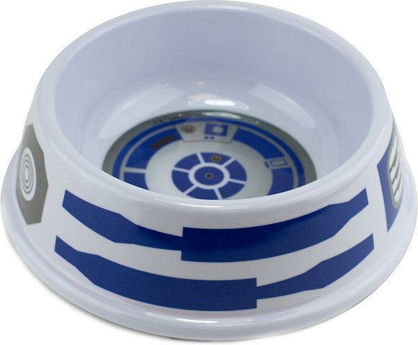Buckle-Down Star Wars R2D2 Top View & Parts Bounding Dog Bowls, White, 16-oz slide 1 of 3