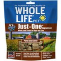 Whole Life Just One Ingredient Pure Beef Liver Freeze-Dried Dog & Cat Treats, 10-oz bag