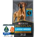 EverRoot by Purina Hip & Joint + Salmon Oil Liquid Dog Supplement + Purina Pro Plan Adult Large Breed Chicken & Rice Formula Dry Food