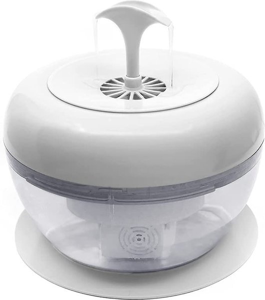 IntelliLeash Purrfect Water Fountain Dog & Cat Waterer, White slide 1 of 4