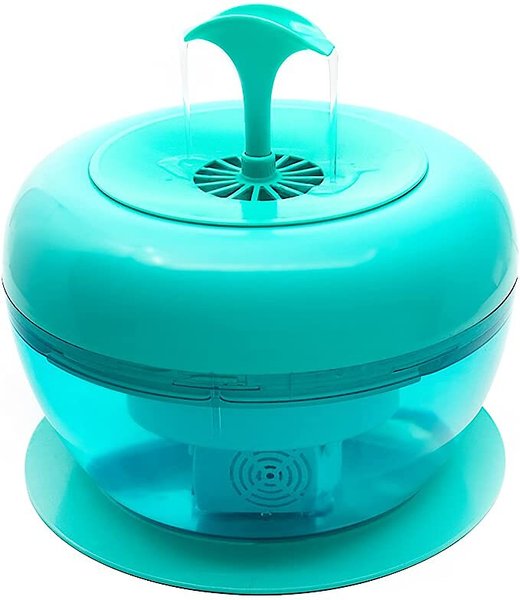IntelliLeash Purrfect Water Fountain Dog & Cat Waterer, Teal slide 1 of 3