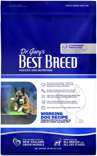 Dr. Gary's Best Breed Holistic Working Dry Dog Food, 28-lb bag slide 1 of 4
