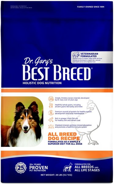 Dr. Gary's Best Breed Holistic All Breed Dry Dog Food, 28-lb bag slide 1 of 5