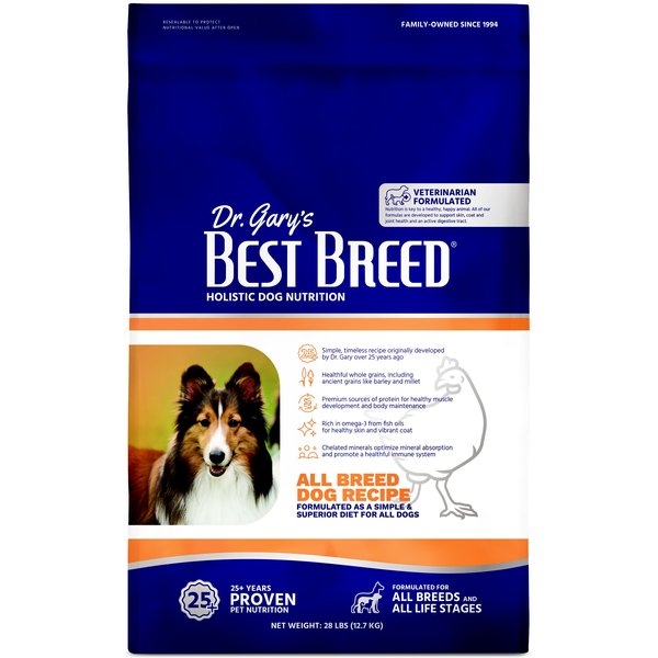 DR. GARY'S BEST BREED Holistic All Breed Dry Dog Food, 28-lb bag ...