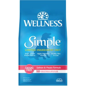 WELLNESS Simple Limited Ingredient Diet Duck Oatmeal Formula Dry Dog Food 26 lb bag Chewy