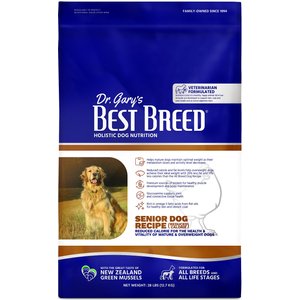 Dr. Gary's Best Breed Holistic Senior Reduced Calorie Dry Dog Food, 28-lb bag
