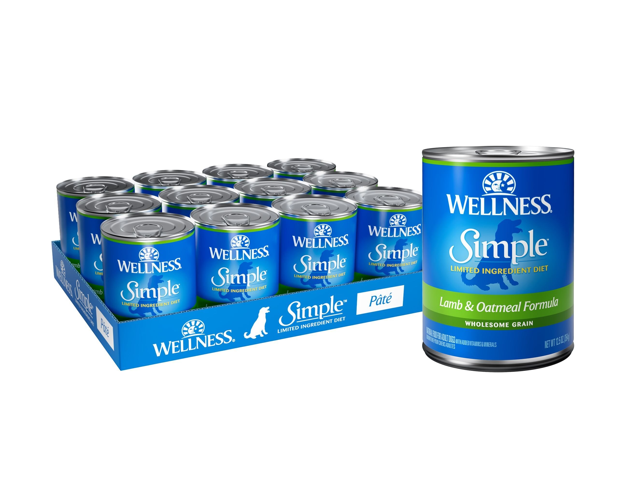 WELLNESS Simple Limited Ingredient Diet Lamb & Oatmeal Formula Canned 