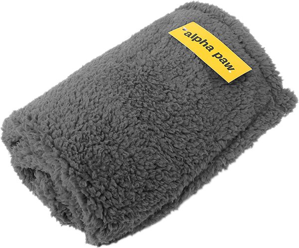 Alpha Paw Cozy Calming Dog Blanket, Grey, Large slide 1 of 2