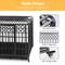 Show in main carousel: SMONTER Heavy Duty Double Lock Metal Large Breed Dog Crate, Dark Silver, 38-in slide 4 of 7