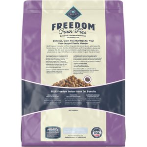 Blue Buffalo Freedom Indoor Adult Chicken Recipe Grain-Free Dry Cat Food, 11-lb bag