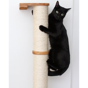 CatastrophiCreations Sisal Cat Climbing Pole, 4-tier, Natural